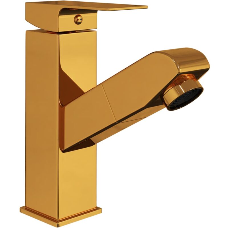 foto del prodotto helloshop26 rubinetto per lavabo a scomparsa rubinetto per lavabo rubinetto per lavabo rubinetto per bagno finitura interna per la casa 17,2 cm oro