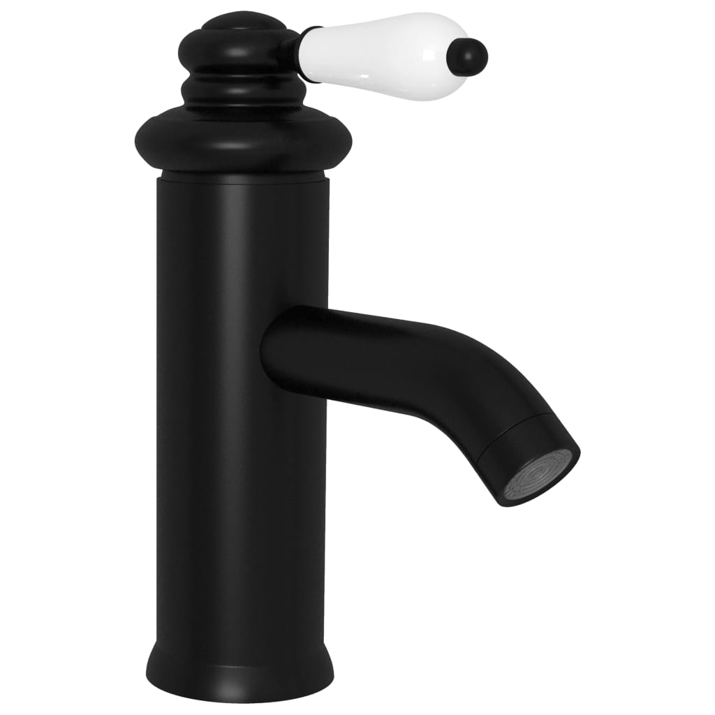 foto del prodotto helloshop26 rubinetto per lavabo da bagno rubinetto per lavabo miscelatore per bagno miscelatore per stanza dell acqua casa per interni 18 cm nero