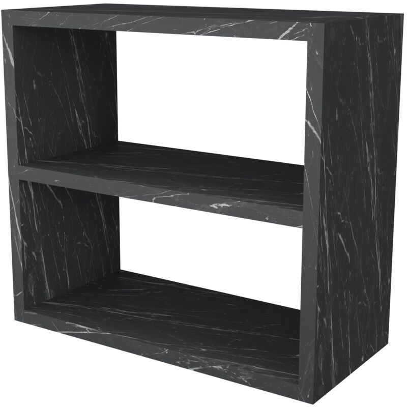 foto del prodotto helloshop26 scaffale da cucina autoportante a 2 livelli 40 x 43,5 x 20 cm in marmo nero