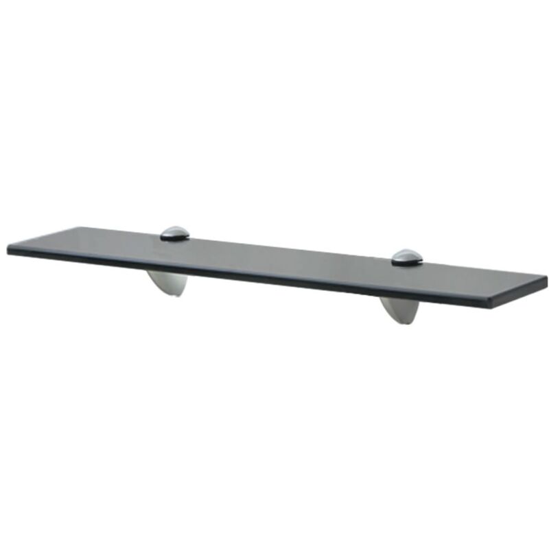 foto del prodotto helloshop26 scaffale pensile mobile di design in vetro 50 x 20 cm 8 mm nero 2702153 2