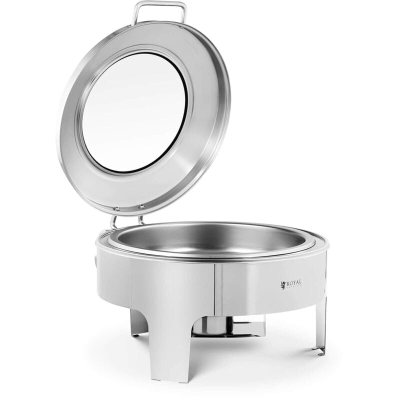 foto del prodotto helloshop26 scaldavivande tondo 5,8 litri obl in acciaio inox 1 fuoco