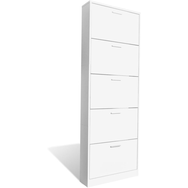 foto del prodotto helloshop26 - scarpiera in legno con cassetti 15 paia 2002044