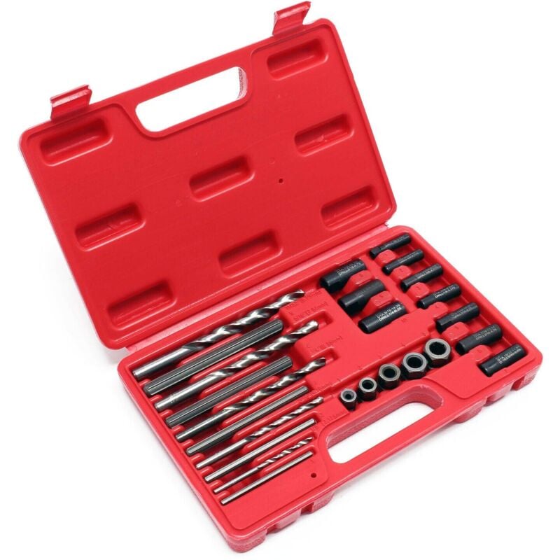 foto del prodotto helloshop26 scatola estrattore viti prigionieri bulloni rotti set 25 pezzi attrezzi officina 160002256
