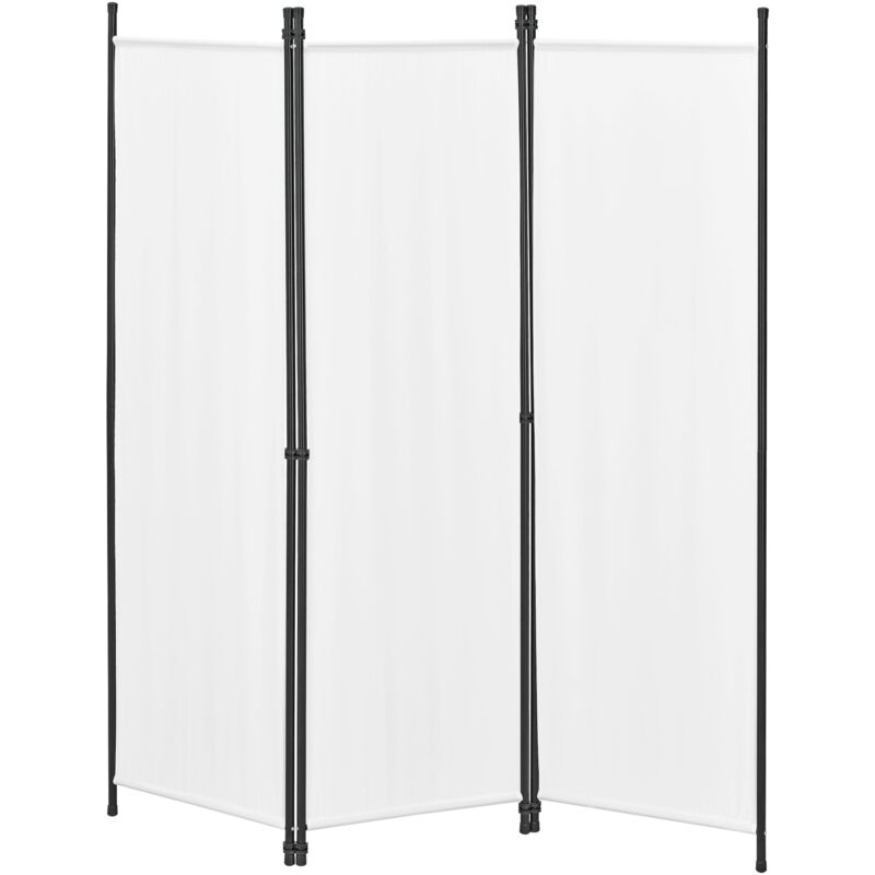 foto del prodotto helloshop26 schermo divisorio per la privacy a 3 pannelli 171 x 150 cm bianco 030008053