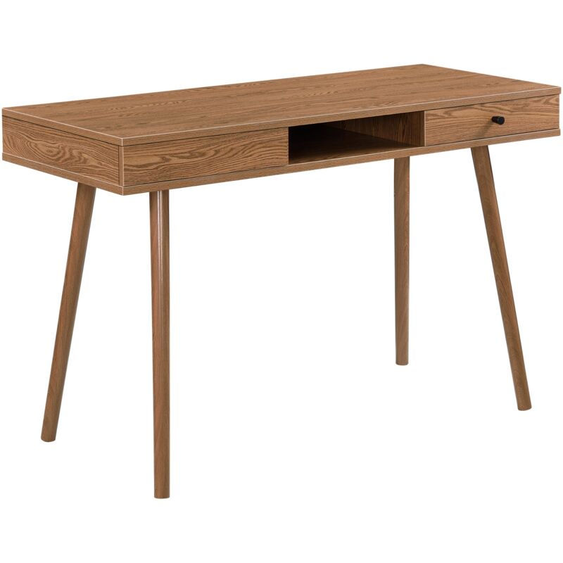 foto del prodotto helloshop26 scrivania 74 x 115 x 48 cm effetto legno scuro 030006623