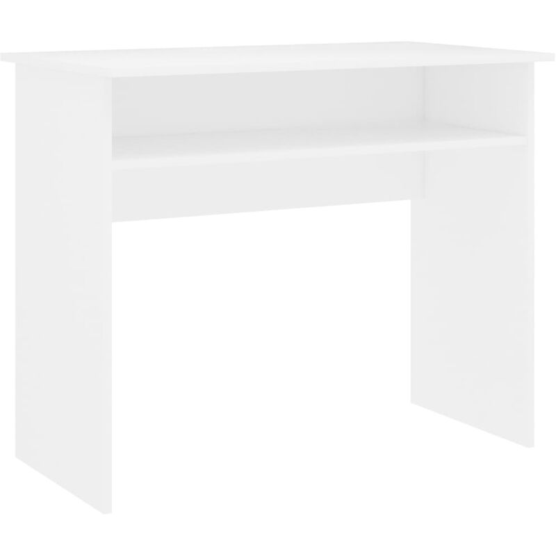 foto del prodotto helloshop26 scrivania tavolo postazione di lavoro mobile per computer studio 90 x 50 x 74 cm in mdf bianco
