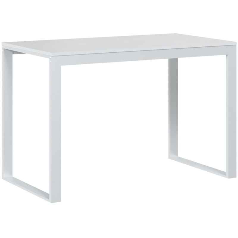 foto del prodotto helloshop26 scrivania tavolo postazione di lavoro mobile per computer studio per computer 110 x 60 x 73 cm truciolare bianco