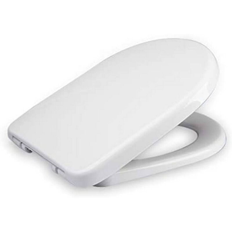 foto del prodotto helloshop26 sedile wc a sgancio rapido con chiusura ammortizzata per bagno