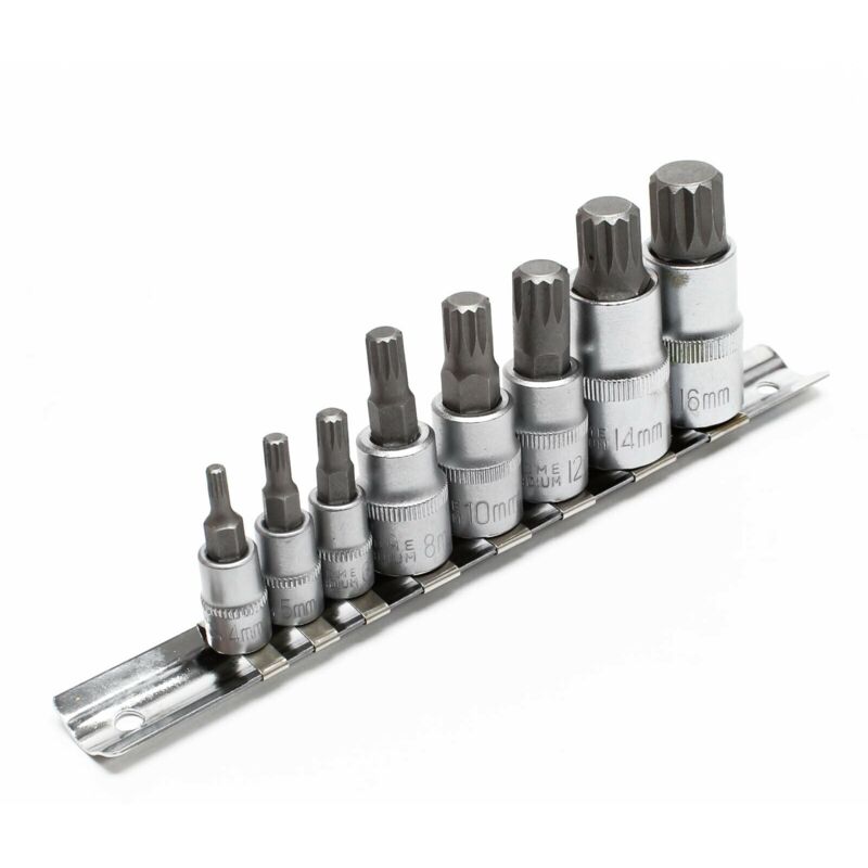 foto del prodotto helloshop26 set chiavi a bussola xzn denti multipli 8 pezzi kit chiavi a bussola m4 m16 160002591