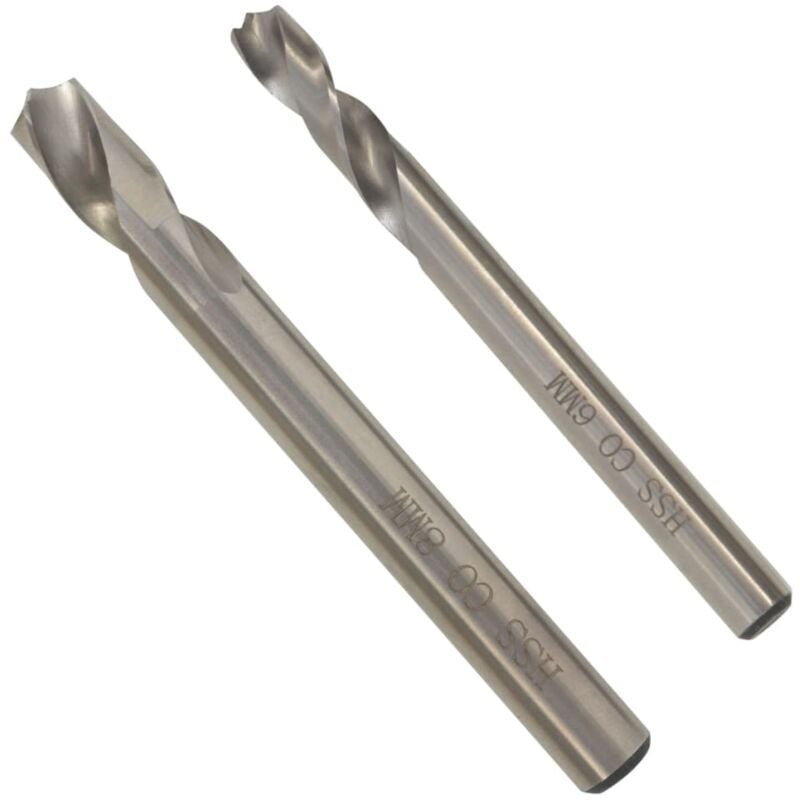 immagine 0 del prodotto helloshop26 set di 2 punte per saldatura a punti, punta per foratura in acciaio ad alta velocit da 6 mm e 8 mm per foratura di metalli