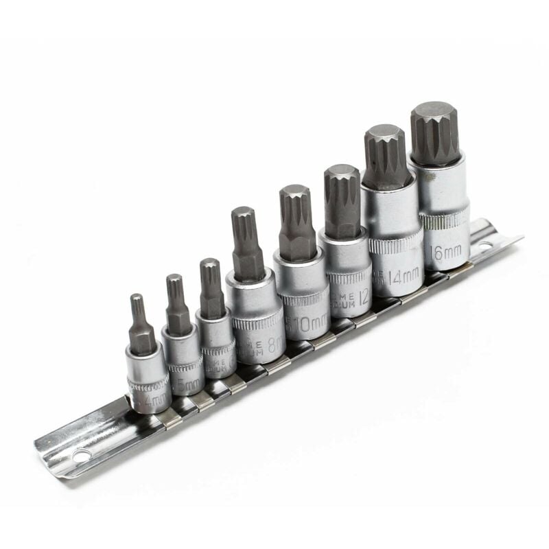 foto del prodotto helloshop26 set di chiavi a bussola multi dente xzn 8 pezzi m4 m16 kit di strumenti per chiavi a bussola