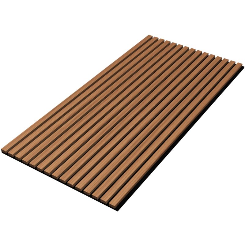 foto del prodotto helloshop26 set di pannelli acustici composto da 8 pannelli effetto teak