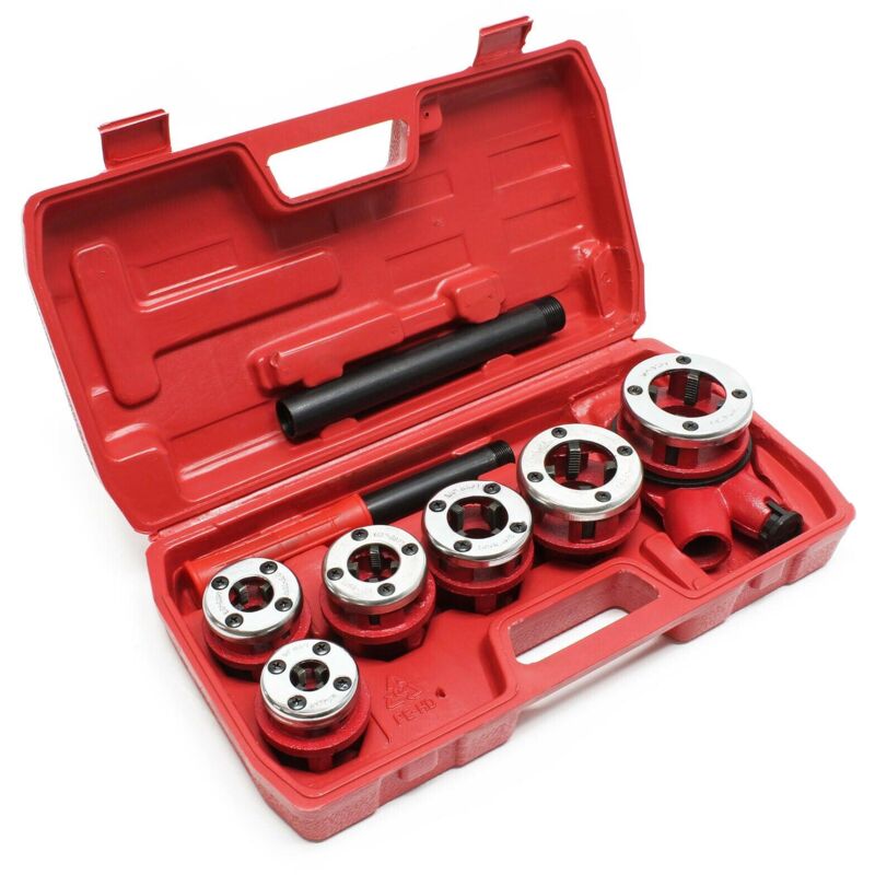 foto del prodotto helloshop26 set portafiliere per idraulico con testa intercambiabile per rubinetto tagliatubi 9 pezzi