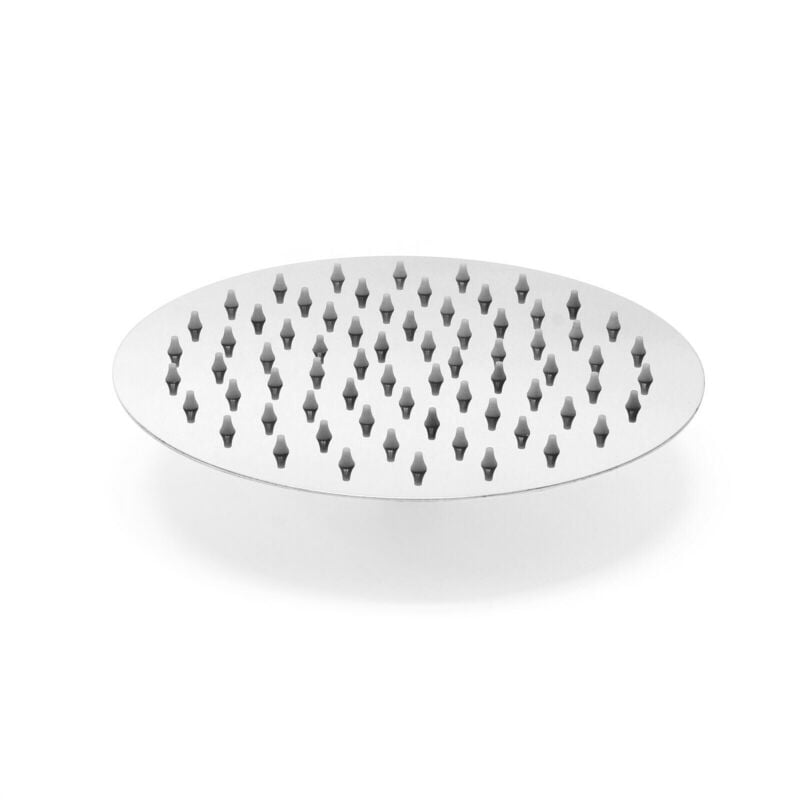 foto del prodotto helloshop26 soffione doccia tondo soffione a pioggia 20 cm in acciaio inox