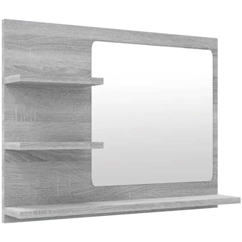 foto del prodotto helloshop26 - specchio da bagno 60 x 10,5 x 45 cm multistrato grigio 020006901