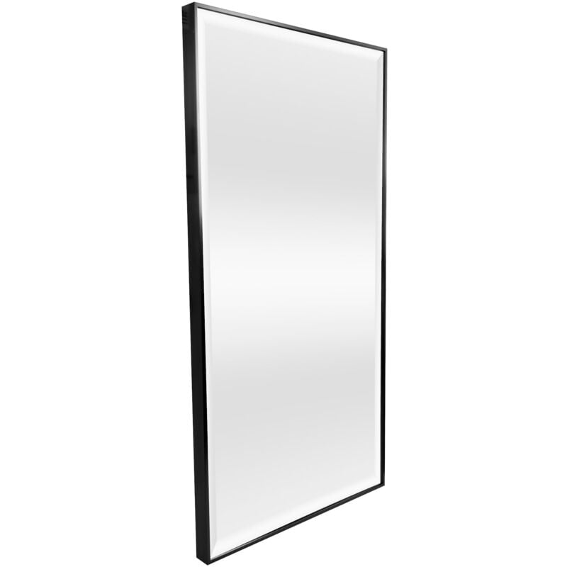 foto del prodotto helloshop26 specchio da parete rettangolare 102 x 52 cm nero