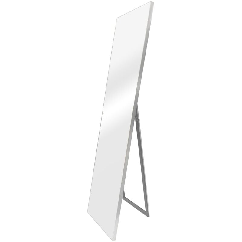 foto del prodotto helloshop26 specchio da terra inclinabile psiche 150 x 35 cm argento