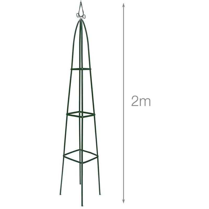 foto del prodotto helloshop26 supporto arco per rose rampicanti da giardino verde scuro 192 cm 2213002