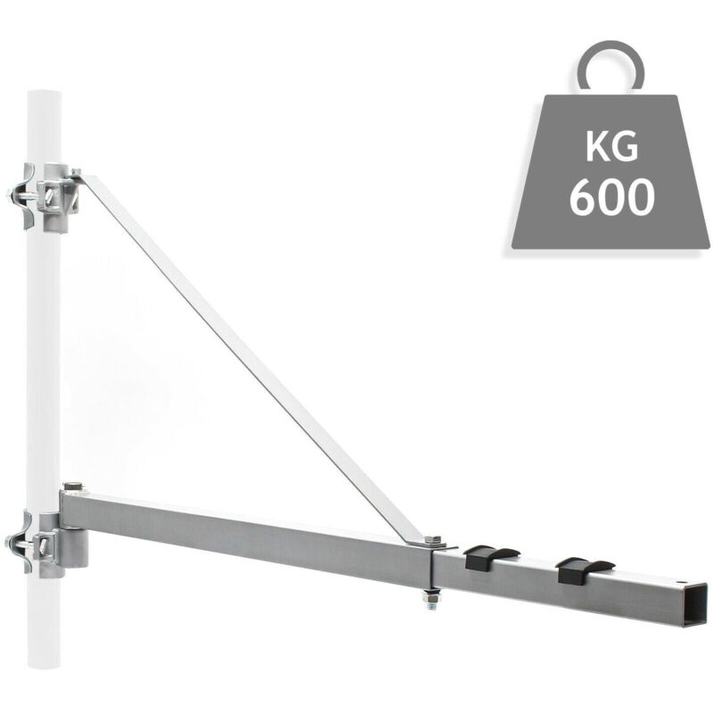 foto del prodotto helloshop26 supporto paranco sollevamento braccio girevole 600 g cavo verricello 110 cm fissaggio braccio 160002387