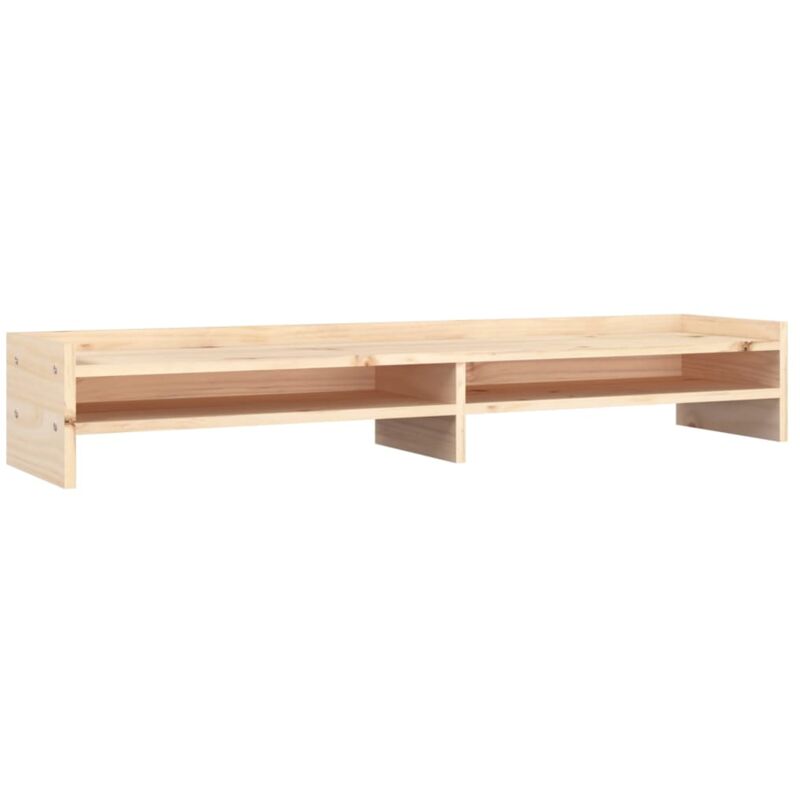 foto del prodotto helloshop26 supporto per monitor 100 x 24 x 16 cm in legno di pino massiccio