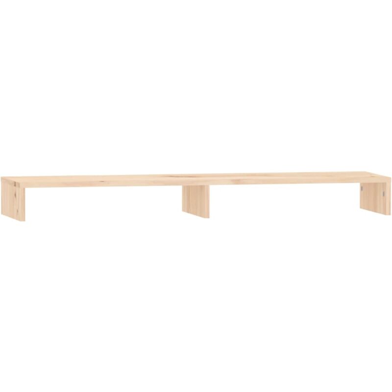 foto del prodotto helloshop26 supporto per monitor 100 x 27 x 10 cm in legno di pino massiccio