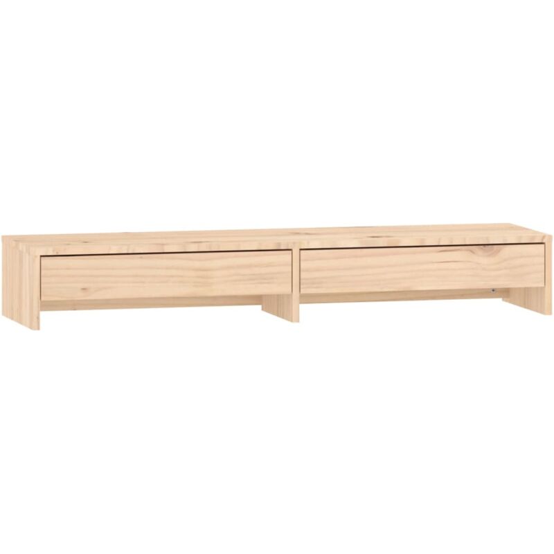 foto del prodotto helloshop26 supporto per monitor 100 x 27 x 15 cm in legno di pino massiccio