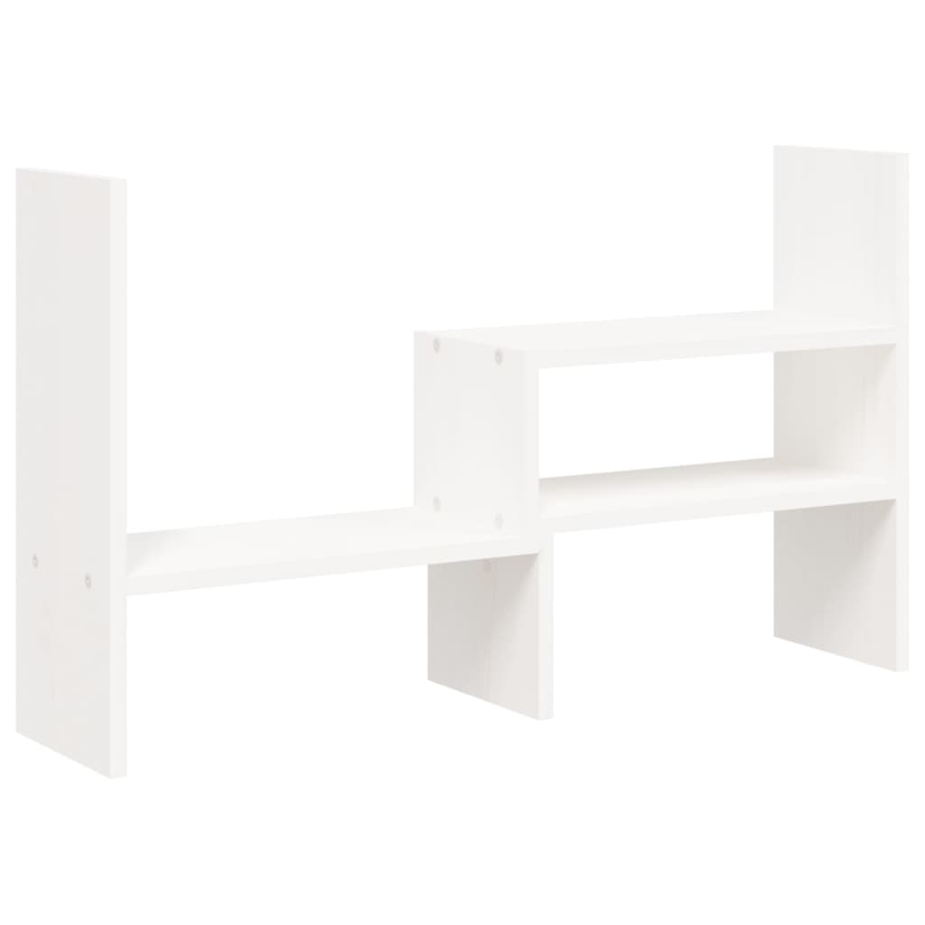 foto del prodotto helloshop26 - supporto per monitor 39-72 x 17 x 43 cm legno massello di pino bianco 020004416