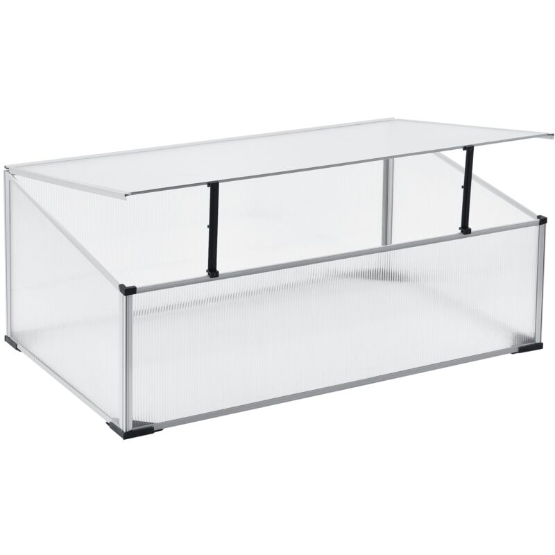 foto del prodotto helloshop26 telaio giardino horta tenditore con tetto in policarbonato 100 x 60 x 40 cm 030008264