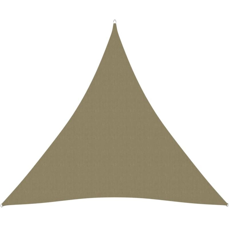 foto del prodotto helloshop26 telo parasole vela triangolare in tessuto oxford 4 x 4 x 4 mt beige