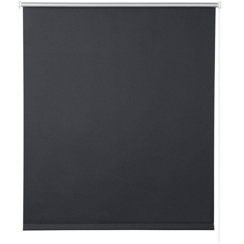 foto del prodotto helloshop26 tenda a rullo oscurante in poliestere montaggio rapido senza fori per finestre e porte 40x160 cm antracite 190000892
