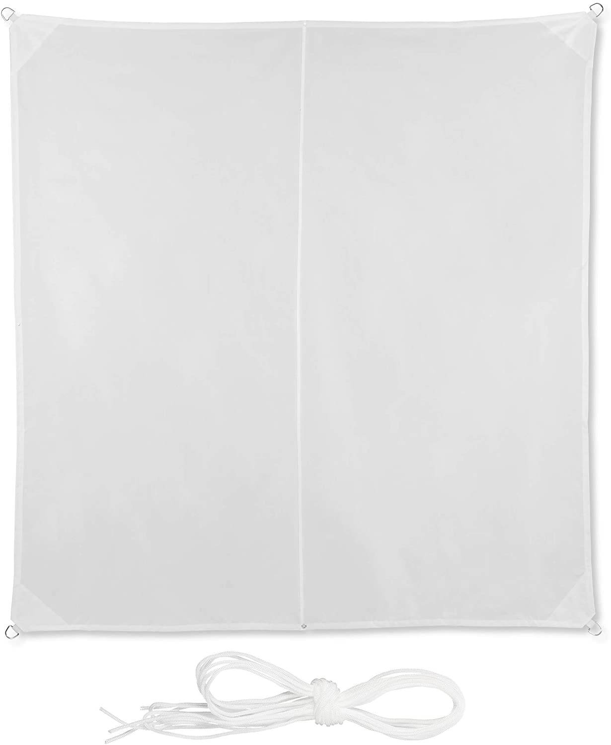 foto del prodotto helloshop26 tenda a vela quadrata 3 x 3 m bianca 1300029432