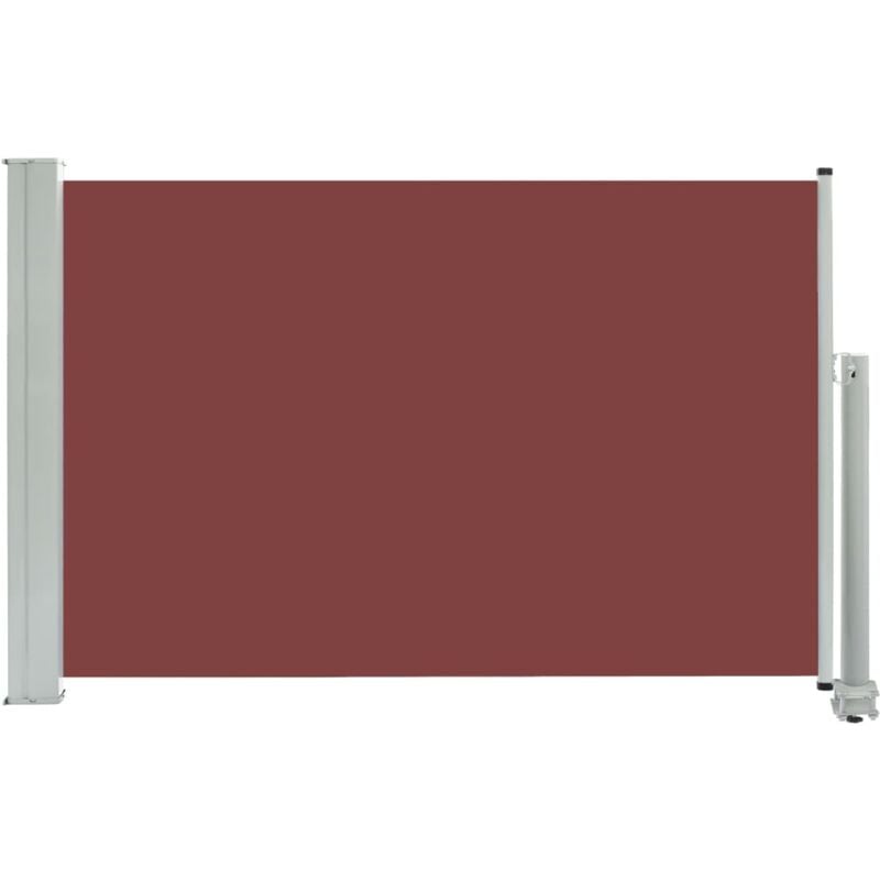 foto del prodotto helloshop26 tenda da sole parasole laterale retrattile per patio giardino terrazza balcone schermo di protezione visiva 60 x 300 cm marrone
