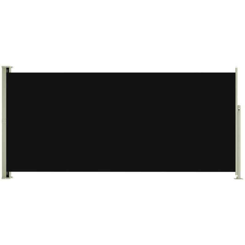 foto del prodotto helloshop26 tenda parasole laterale retrattile per patio giardino terrazza balcone schermo di protezione visiva 140 x 300 cm nero