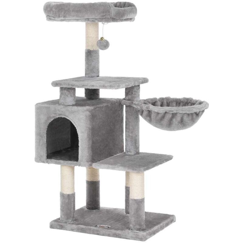 foto del prodotto helloshop26 tiragraffi multilivello altezza 110 cm nicchia grigio chiaro