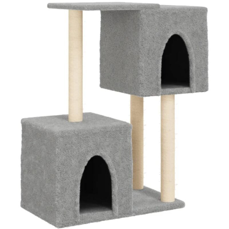 foto del prodotto helloshop26 tiragraffi per gatti, giocattolo per arrampicata su torre, raschietto per gatti, piattaforma da arrampicata con tiragraffi in sisal