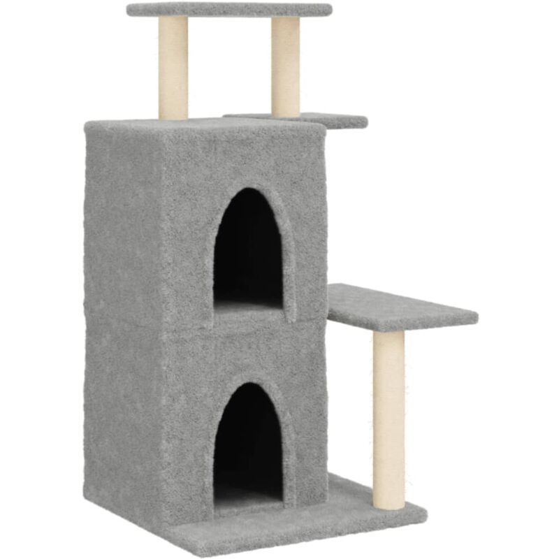 immagine 0 del prodotto helloshop26 tiragraffi per gatti mobili per arrampicata su torre raschietto per gatti piattaforma da arrampicata con tiragraffi in sisal chiaro 97