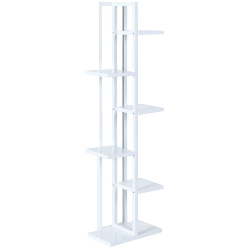 foto del prodotto helloshop26 tohmaj rvi supporto per piante a 5 livelli 120 x 34 x 21 cm bianco