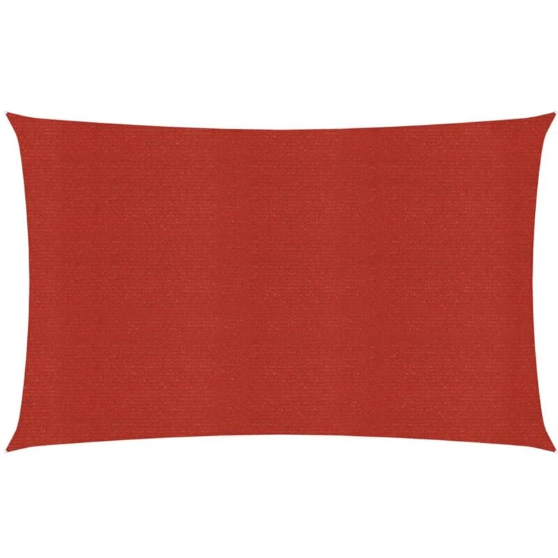 foto del prodotto helloshop26 vela in tessuto parasole 160 g m rossa 3 x 5 m hdpe