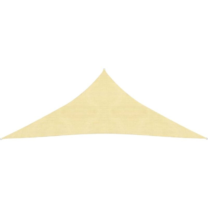 foto del prodotto helloshop26 vela ombreggiante per ombrellone in hdpe triangolare 3,6 x 3,6 x 3,6 mt beige
