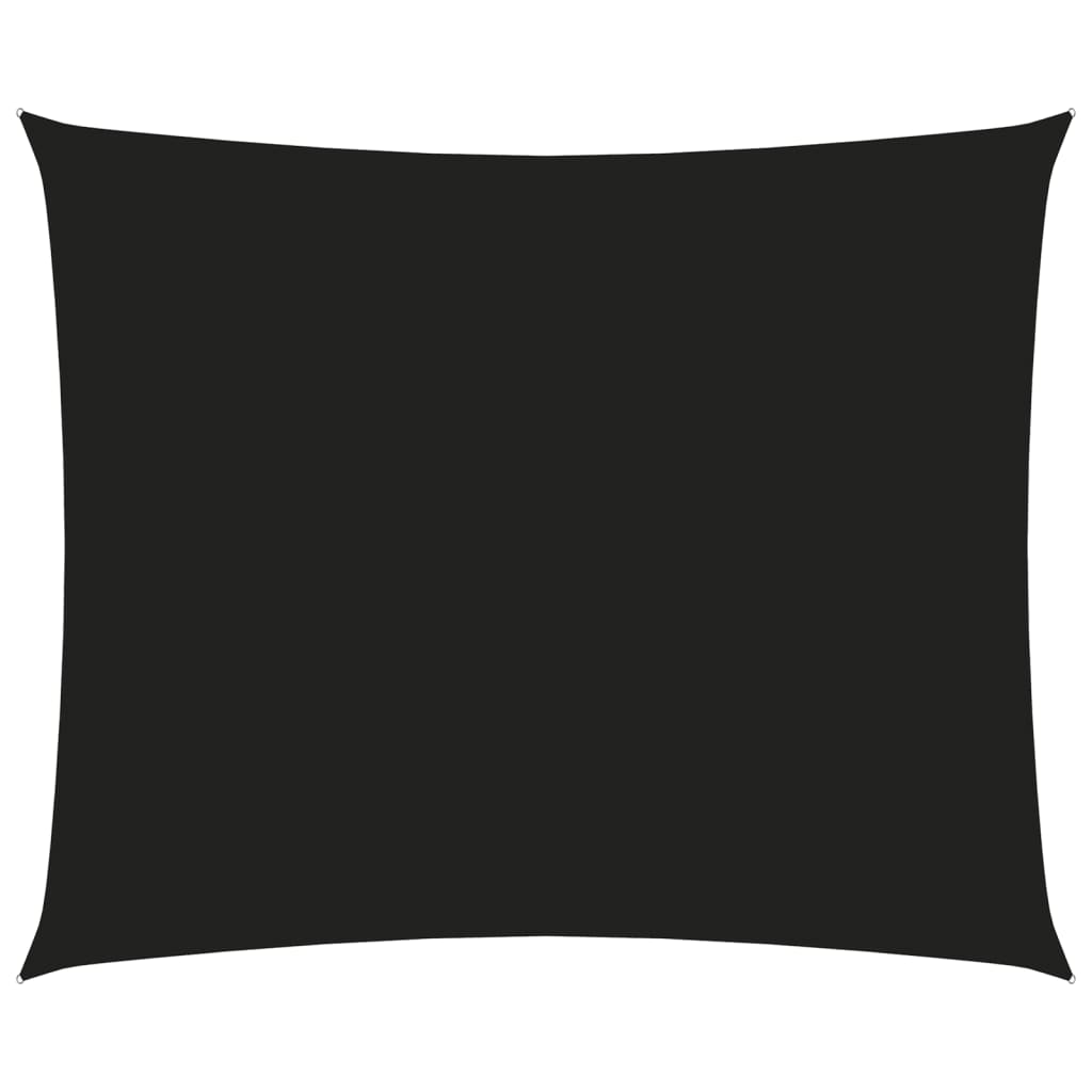 foto del prodotto helloshop26 vela parasole in tessuto oxford rettangolare 2 x 3 m nero