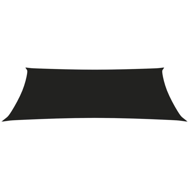 foto del prodotto helloshop26 vela parasole in tessuto oxford rettangolare 2 x 5 m nero