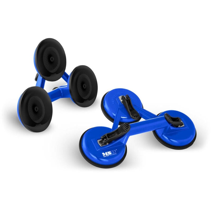 foto del prodotto helloshop26 ventose di sollevamento 120 kg triple 2 unit in alluminio blu