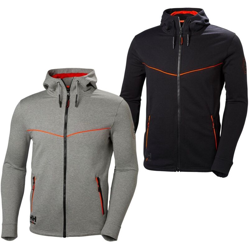 foto del prodotto helly hansen felpa da lavoro chelsea evolution zip hoodie xl grigio