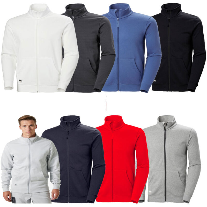 foto del prodotto helly hansen felpa da lavoro classic 79326 zip intera m grigio