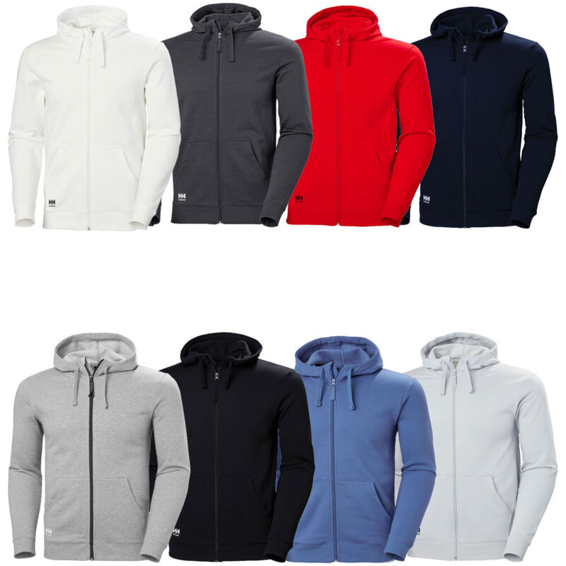 foto del prodotto helly hansen felpa da lavoro classic 79328 con cappuccio e zip intera xl grigio scuro