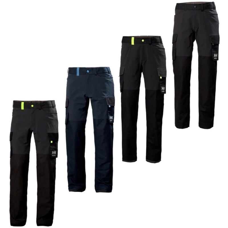 foto del prodotto helly hansen pantaloni da lavoro oxford 4x cargo 56 eu nero grigio