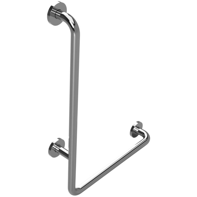 foto del prodotto help corrimano fisso 63x89cm, a l, installazione a destra, acciaio inox 301122041 bemeta