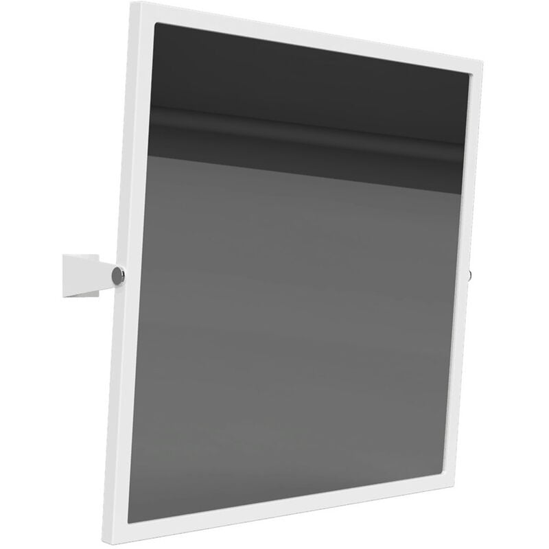 foto del prodotto help pmr specchio da parete inclinabile 60x60cm, acciaio, bianco 301401044 bemeta
