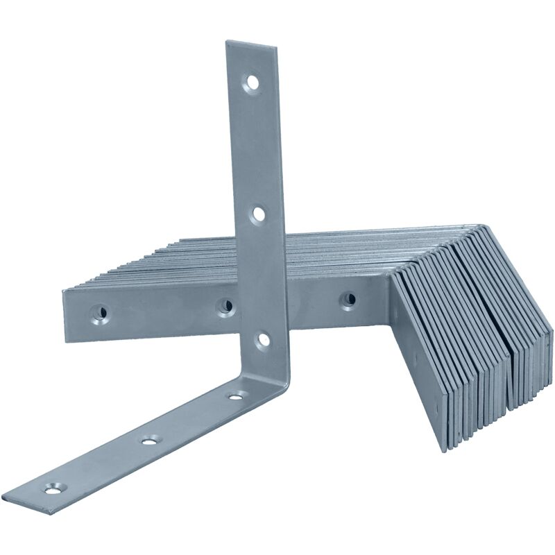 foto del prodotto helpmate 24 pezzi angolari a sedia 120x120x20 mm connettore galvanizzato blu senza cromo vi sostegni angolo per mobili con protezione corrosiva