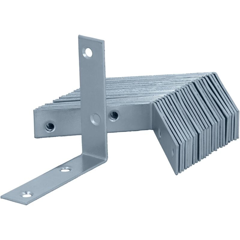 foto del prodotto helpmate 24 pezzi angolari a sedia 75x75x18 mm connettore galvanizzato blu senza cromo vi sostegni ad angolo per mobili con protezione